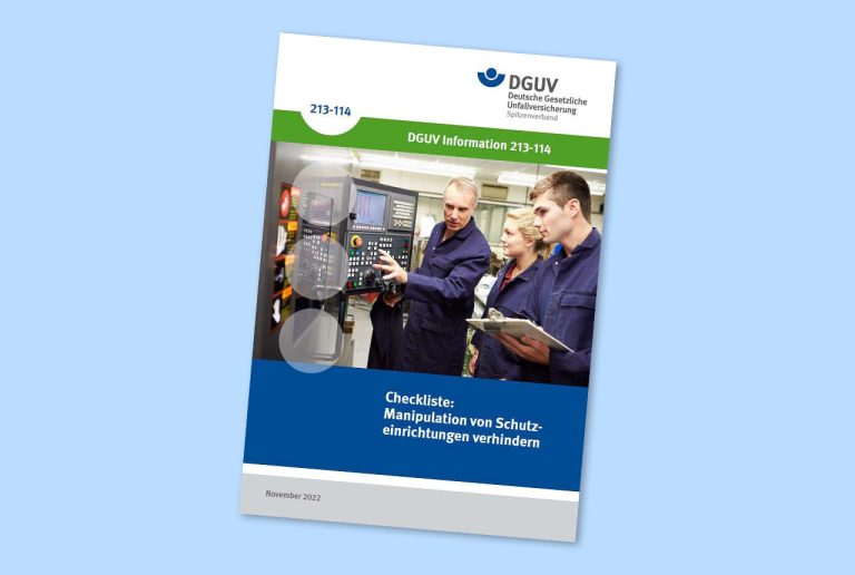 Cover der DGUV Information 213-114